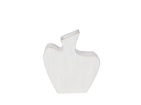 NIRA ΒΑΖΟ 26.5x8x30cm ΜΕΤΑΛΛΟ ΛΕΥΚΟ