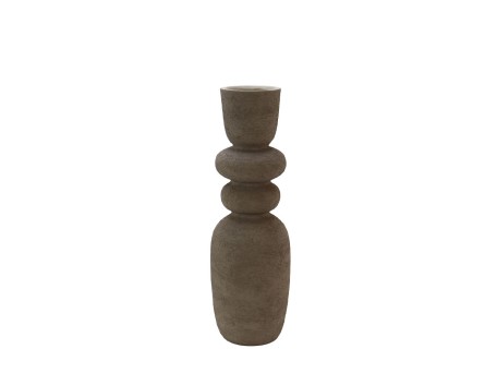 ZIRA ΒΑΖΟ 16.5x16.5x50cm ΚΕΡΑΜΙΚΟ ΓΚΡΙ