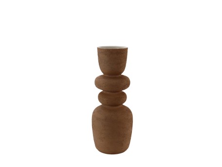 ZIRA ΒΑΖΟ 16.5x16.5x41cm ΚΕΡΑΜΙΚΟ TERRACOTTA