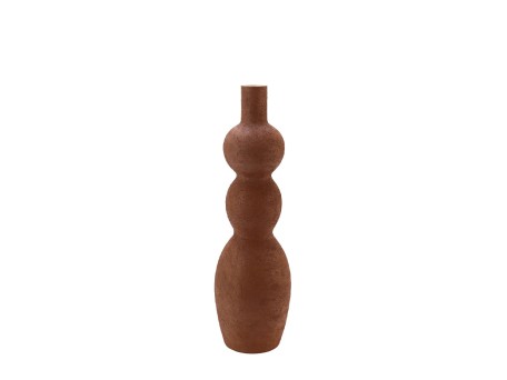 STELLAR ΒΑΖΟ 15.5x15.5x51cm ΚΕΡΑΜΙΚΟ TERRACOTTA