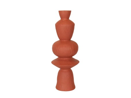 AEON ΒΑΖΟ 25.5x25.5x71cm MgO ΠΟΡΤΟΚΑΛΙ ΣΚΟΥΡΟ