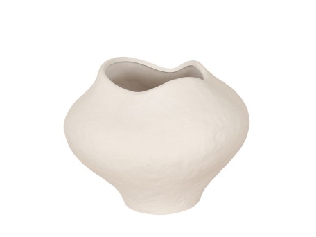 VERAE ΒΑΖΟ 26x26x20cm ΚΕΡΑΜΙΚΟ ΛΕΥΚΟ