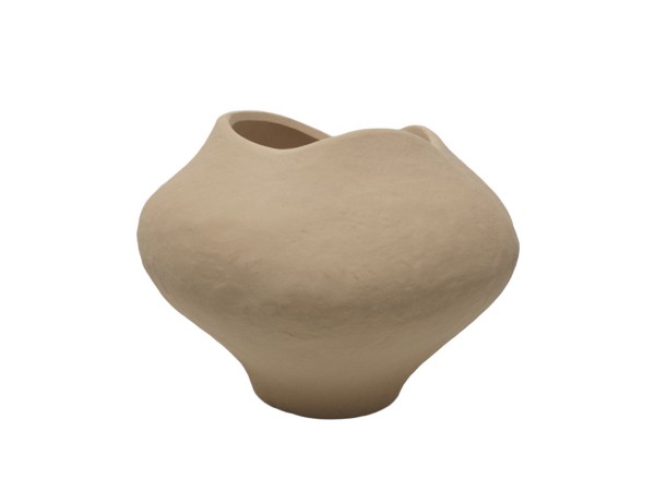 VERAE ΒΑΖΟ 26x26x20cm ΚΕΡΑΜΙΚΟ ΜΠΕΖ