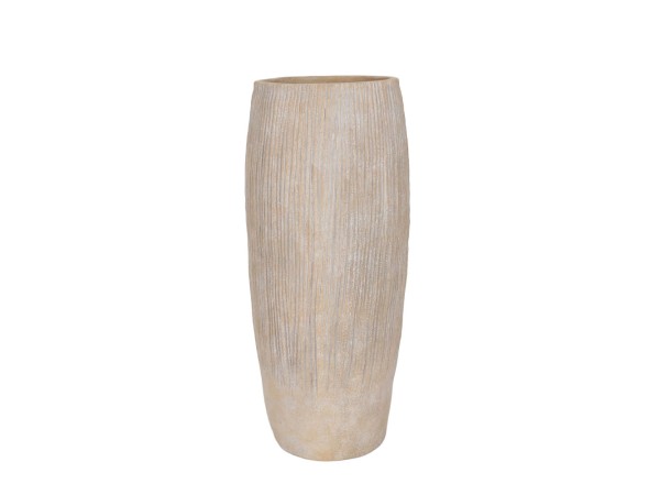 KANSO ΒΑΖΟ 27.7x27.7x37cm ΚΕΡΑΜΙΚΟ ΓΚΡΙ