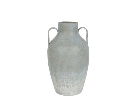 AMFORE ΒΑΖΟ 21x19x40cm ΜΕΤΑΛΛΟ ΓΚΡΙ ΜΠΛΕ