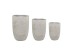 SOLIN ΚΑΣΠΩ SET 3ΤΜΧ 44x44x66.5cm MgO ΓΚΡΙ ΑΝΟΙΧΤΟ