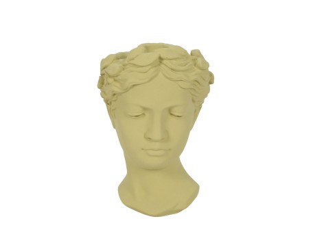 CEM ΒΑΖΟ 18x17x27cm CEMENT ΠΡΑΣΙΝΟ ΑΝΟΙΧΤΟ