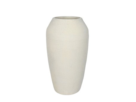 ASH ΒΑΖΟ 23.5x23.5x42cm ΚΕΡΑΜΙΚΟ ΑΣΠΡΟ