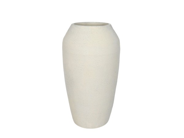 ASH ΒΑΖΟ 23.5x23.5x42cm ΚΕΡΑΜΙΚΟ ΑΣΠΡΟ