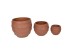 FLORRA ΚΑΣΠΩ SET 3ΤΜΧ 54.3x54.3x47.5cm MgO TERRACOTTA
