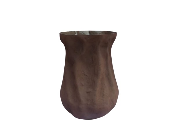 MIST ΒΑΖΟ 27x24x38cm ΓΥΑΛΙ ΚΑΦΕ MIST ΒΑΖΟ 27x24x38cm ΓΥΑΛΙ ΚΑΦΕ