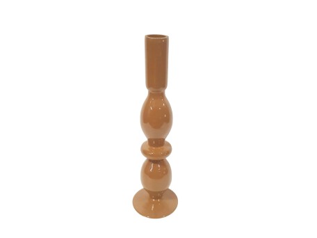 CALM ΚΗΡΟΠΗΓΙΟ 8x8x29cm ΓΥΑΛΙ CARAMEL