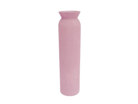 MARONA ΒΑΖΟ 7.5x7.5x31cm ΓΥΑΛΙ ΡΟΖ