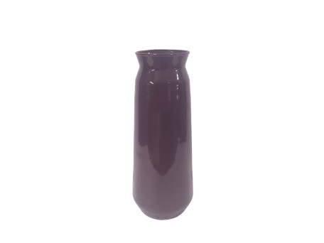 MARONA ΒΑΖΟ 10x10x26cm ΓΥΑΛΙ ΜΩΒ