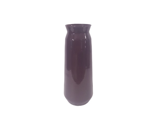 MARONA ΒΑΖΟ 10x10x26cm ΓΥΑΛΙ ΜΩΒ