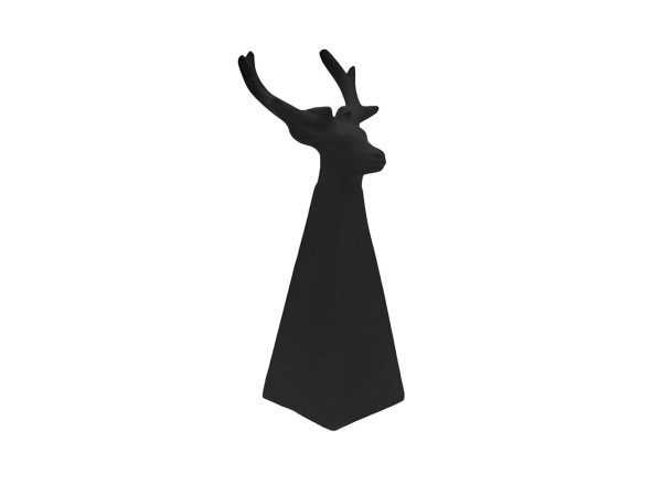 MONDEER ΧΡΙΣΤΟΥΓΕΝΝΙΑΤΙΚΟ ΔΙΑΚΟΣΜΗΤΙΚΟ ΤΑΡΑΝΔΟΣ 10x8.5x18.5cm ΑΛΟΥΜΙΝΙΟ ΜΑΥΡΟ ΜΑΤ