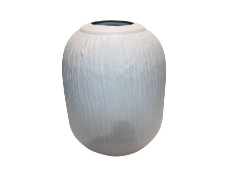 IVORA ΒΑΖΟ 30x30x40cm ΑΛΟΥΜΙΝΙΟ OFF WHITE