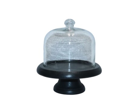 BELLORA ΚΟΥΠ 20x20x27.5cm ΓΥΑΛΙ ΚΑΦΕ ΞΥΛΟ