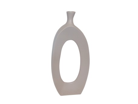 ELLA ΒΑΖΟ 18x6x42cm ΑΛΟΥΜΙΝΙΟ IVORY