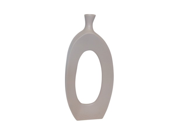 ELLA ΒΑΖΟ 18x6x42cm ΑΛΟΥΜΙΝΙΟ IVORY