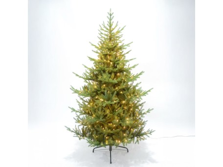 NATALE GLOW ΧΡΙΣΤΟΥΓΕΝΝΙΑΤΙΚΟ ΔΕΝΤΡΟ LED ΦΩΤΑ 155x155x210cm PE/PVC ΠΡΑΣΙΝΟ LED/COPPER