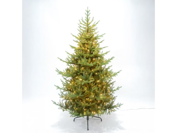 NATALE GLOW ΧΡΙΣΤΟΥΓΕΝΝΙΑΤΙΚΟ ΔΕΝΤΡΟ LED ΦΩΤΑ 155x155x210cm PE/PVC ΠΡΑΣΙΝΟ LED/COPPER