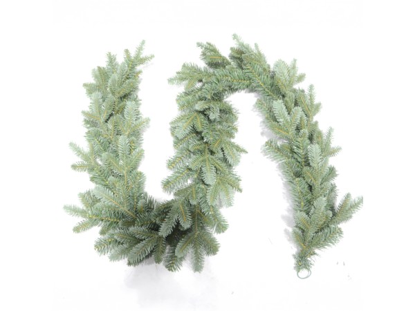 XMASLINE ΓΙΡΛΑΝΤΑ ΧΡΙΣΤΟΥΓΕΝΝΙΑΤΙΚΗ 180x8x25cm PE/PVC ΓΚΡΙ ΠΡΑΣΙΝΟ