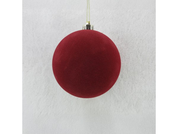 VELOUR ΧΡΙΣΤΟΥΓΕΝΝΙΑΤΙΚΗ ΜΠΑΛΑ 15x15x16cm ΤΣΟΧΑ ΚΟΚΚΙΝΟ VELOUR ΧΡΙΣΤΟΥΓΕΝΝΙΑΤΙΚΗ ΜΠΑΛΑ 15x15x16cm ΤΣΟΧΑ ΚΟΚΚΙΝΟ