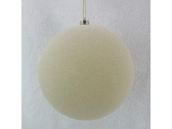 PEARL ΧΡΙΣΤΟΥΓΕΝΝΙΑΤΙΚΗ ΜΠΑΛΑ 25x25x26cm ΤΣΟΧΑ OFF WHITE PEARL ΧΡΙΣΤΟΥΓΕΝΝΙΑΤΙΚΗ ΜΠΑΛΑ 25x25x26cm ΤΣΟΧΑ OFF WHITE