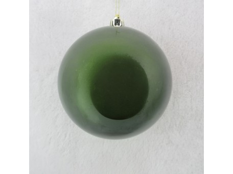 FROST ΧΡΙΣΤΟΥΓΕΝΝΙΑΤΙΚΗ ΜΠΑΛΑ 20x20x21cm ΠΛΑΣΤΙΚΟ ΠΡΑΣΙΝΟ ΣΚΟΥΡΟ GLOSSY