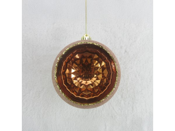 AMBER BALL ΧΡΙΣΤΟΥΓΕΝΝΙΑΤΙΚΗ ΜΠΑΛΑ 14x12x15cm ΠΛΑΣΤΙΚΟ ΧΑΛΚΙΝΟ ΡΟΖ GLOSSY AMBER BALL ΧΡΙΣΤΟΥΓΕΝΝΙΑΤΙΚΗ ΜΠΑΛΑ 14x12x15cm ΠΛΑΣΤΙΚΟ ΧΑΛΚΙΝΟ ΡΟΖ GLOSSY