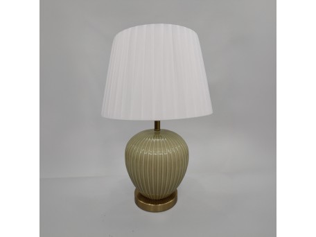 SERA ΦΩΤΙΣΤΙΚΟ ΕΠΙΤΡΑΠΕΖΙΟ 35x35x52cm ΚΕΡΑΜΙΚΟ ΛΑΔΙ ΜΕΤΑΞΩΤΟ ΥΦΑΣΜΑ ΛΕΥΚΟ
