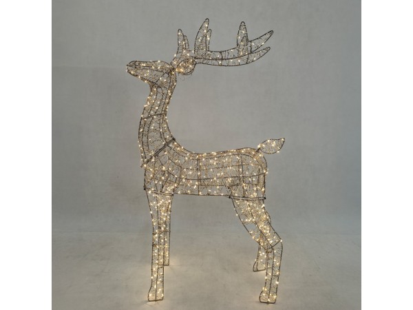 ELYOR XMAS ΤΑΡΑΝΔΟΣ ΜΕ LED 60x19x80cm ΣΙΔΕΡΟ ΧΡΥΣΟ PET ELYOR XMAS ΤΑΡΑΝΔΟΣ ΜΕ LED 60x19x80cm ΣΙΔΕΡΟ ΧΡΥΣΟ PET