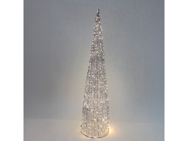 SILVEN XMAS LED ΔΕΝΤΡΟ ΘΕΡΜΟ ΦΩΣ 25x25x100cm ΣΙΔΕΡΟ ΑΣΗΜΙ PET SILVEN XMAS LED ΔΕΝΤΡΟ ΘΕΡΜΟ ΦΩΣ 25x25x100cm ΣΙΔΕΡΟ ΑΣΗΜΙ PET