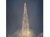 GLIM XMAS ΔΕΝΤΡΟ ΜΕ LED 16x16x60cm ΣΙΔΕΡΟ ΛΕΥΚΟ PET