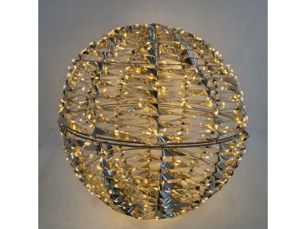 LINI XMAS LED ΜΠΑΛΑ ΘΕΡΜΟ ΦΩΣ 50x50x50cm ΣΙΔΕΡΟ ΧΡΥΣΟ PET LINI XMAS LED ΜΠΑΛΑ ΘΕΡΜΟ ΦΩΣ 50x50x50cm ΣΙΔΕΡΟ ΧΡΥΣΟ PET