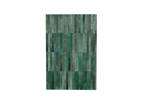 AURORA ΧΑΛΙ ΣΑΛΟΝΙΟΥ 160x240cm ΔΕΡΜΑ ΠΡΑΣΙΝΟ ΜΑΛΛΙΝΟ