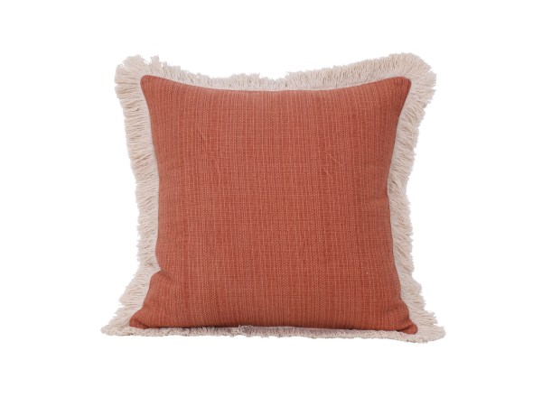 FINESSE ΔΙΑΚΟΣΜΗΤΙΚΟ ΜΑΞΙΛΑΡΙ 45x45cm ΥΦΑΣΜΑ TERRACOTTA ΜΠΕΖ PE/PP