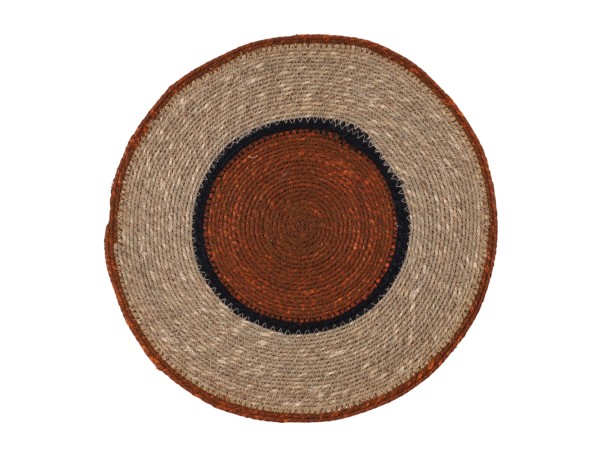 MOSS ΣΟΥΠΛΑ 36x36cm SEAGRASS ΦΥΣΙΚΟ TERRA ΜΑΥΡΟ