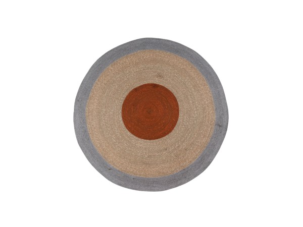 WAVEA ΧΑΛΑΚΙ 120x120cm SEAGRASS ΦΥΣΙΚΟ TERRA ΓΚΡΙ