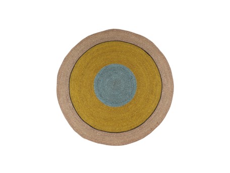 WAVEA ΧΑΛΑΚΙ 120x120cm SEAGRASS ΜΟΥΣΤΑΡΔΙ ΓΑΛΑΖΙΟ ΦΥΣΙΚΟ