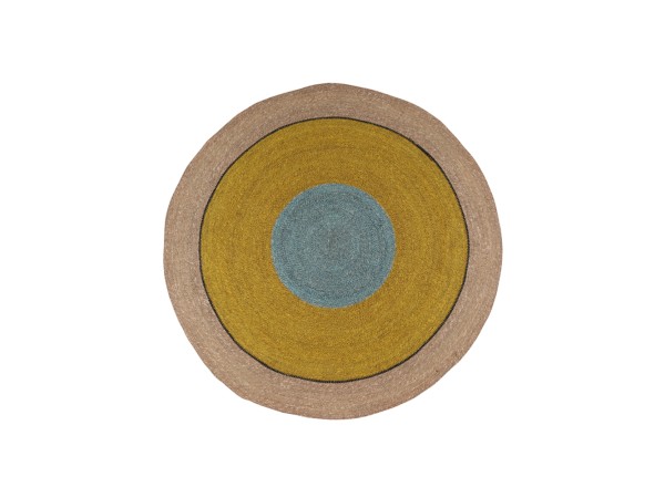 WAVEA ΧΑΛΑΚΙ 120x120cm SEAGRASS ΜΟΥΣΤΑΡΔΙ ΓΑΛΑΖΙΟ ΦΥΣΙΚΟ