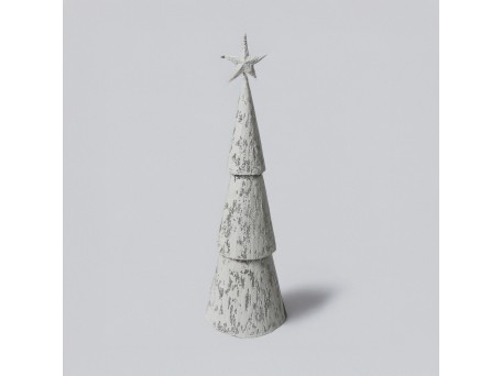 SAPIN XMAS ΦΩΤΙΣΤΙΚΟ 21x21x69.5cm ΣΙΔΕΡΟ ΛΕΥΚΟ