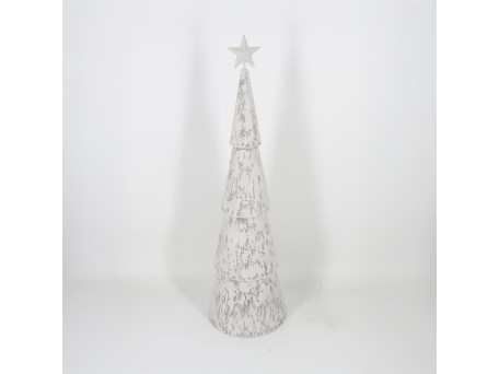 SAPIN XMAS ΦΩΤΙΣΤΙΚΟ 27x27x90.5cm ΣΙΔΕΡΟ ΛΕΥΚΟ