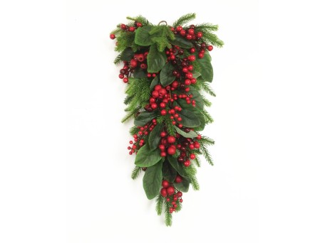 HIVER ΧΡΙΣΤΟΥΓΕΝΝΙΑΤΙΚΟ ΚΛΑΔΙ ΜΕ ΓΚΙ 71cm POLYFOAM ΠΡΑΣΙΝΟ ΚΟΚΚΙΝΟ PVC
