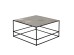 HADSTON COFFEE TABLE ΑΣΗΜΙ ΜΑΥΡΟ 80x80x40cm HADSTON COFFEE TABLE ΑΣΗΜΙ ΜΑΥΡΟ 80x80x40cm