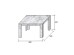 MAGNUM 90 COFFEE TABLE SONOMA 90x50x45.5cm