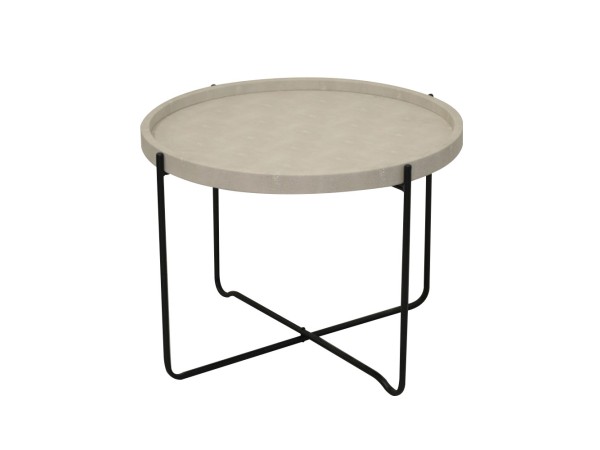 FUN COFFEE TABLE SAND BEIGE ΜΑΥΡΟ 63x63x42cm FUN COFFEE TABLE SAND BEIGE ΜΑΥΡΟ 63x63x42cm