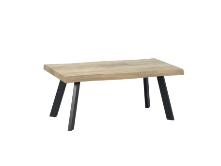 BRICK-URBAN COFFEE TABLE ΦΥΣΙΚΟ ΜΑΥΡΟ 110x60x45cm