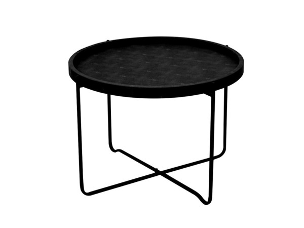 OXFORD COFFEE TABLE ΜΑΥΡΟ ΜΑΥΡΟ 63x63x42